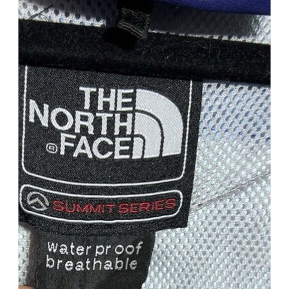The North Face Hyvent Jacket Womens Hooded Full Zip Cinch Blue Navy Size M/L - Picture 9 of 9